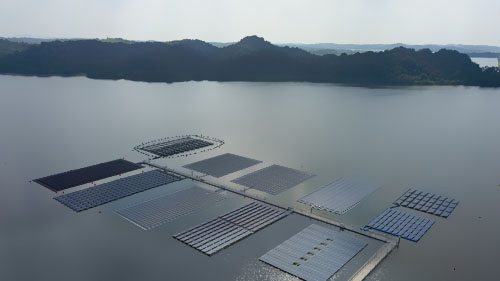 截止9月全球浮式光伏电站装机累计达1.1GW